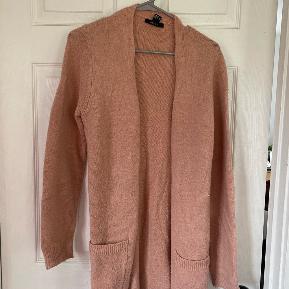 Pink cardigan